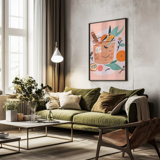 Cinnamon & Orange Cocktail - Uma Gokhale Framed Art | Home or Office Art