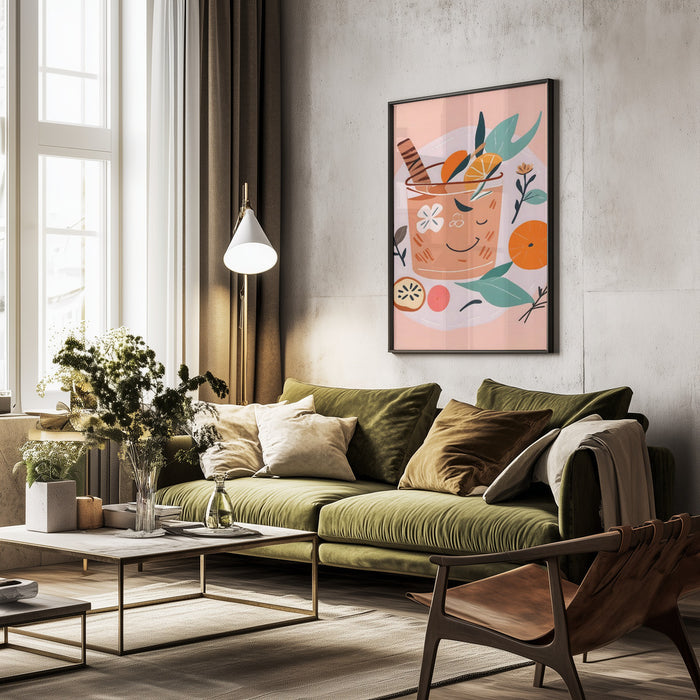 Cinnamon & Orange Cocktail - Uma Gokhale Framed Art | Home or Office Art