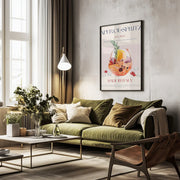Aperol Spritz Cocktail - Nazma Khokhar Framed Art | Home or Office Art