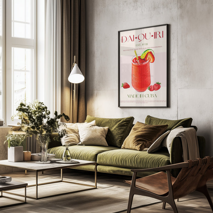 Cuban Daiquiri Delight - Nazma Khokhar Framed Art | Home or Office Art