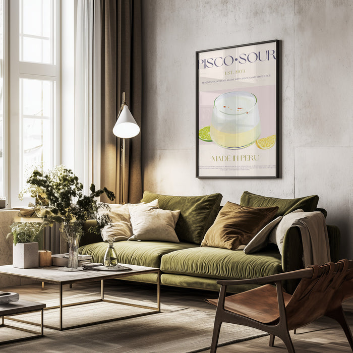 Pisco Delight - Nazma Khokhar Framed Art | Home or Office Art