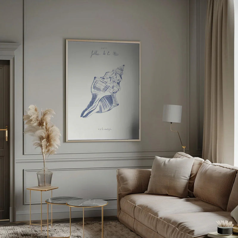 Filles de la mer n.2 - La conchiglia - Giulia Mora Framed Art | Home or Office Art