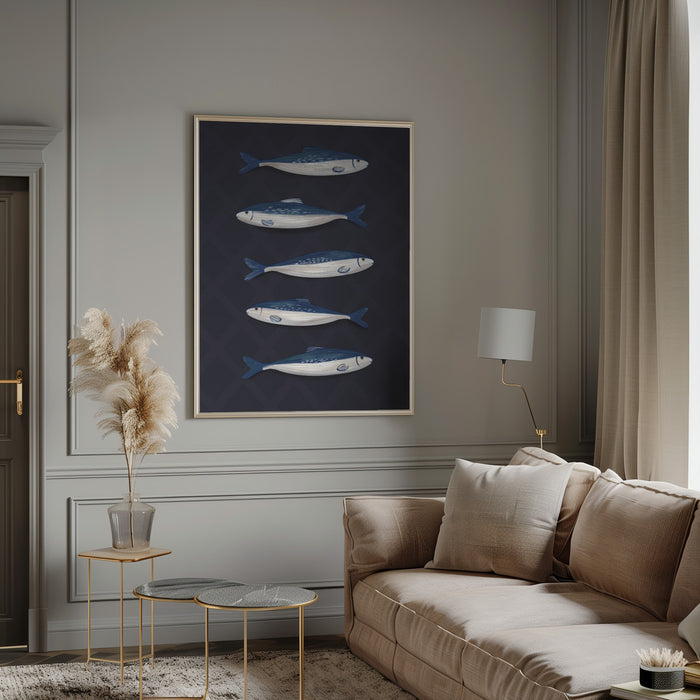 Sardines - EMELIEmaria Framed Art | Home or Office Art