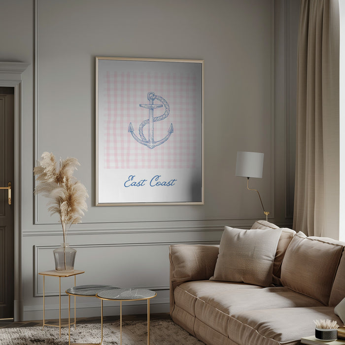 East Coast Anchor - Jolly and Dash Framed Art | Home or Office Art