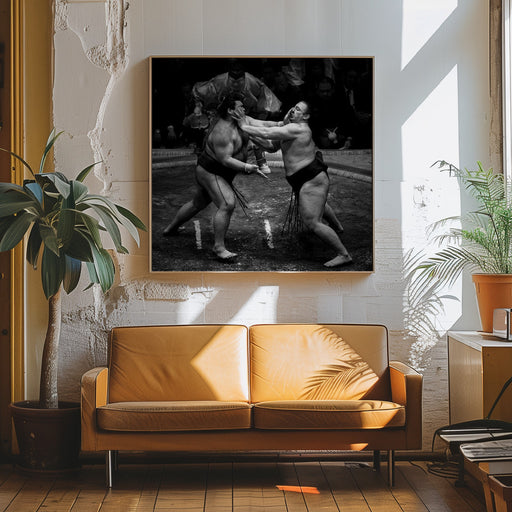 Don't touch my face! by Gunarto Song Square Canvas Print Art for Modern Home Decor. Decorate your office or living room with canvas artwork