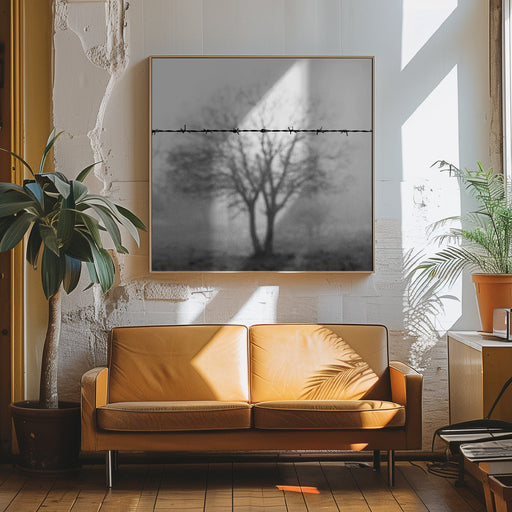 Goodbye cruel world by Wagdi Kala Square Canvas Print Art for Modern Home Decor. Decorate your office or living room with canvas artwork