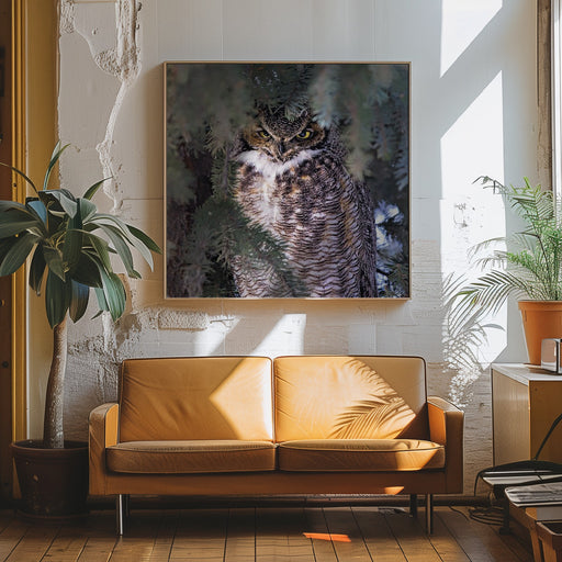 I Am Watching You by Jun Zuo Square Canvas Print Art for Modern Home Decor. Decorate your office or living room with canvas artwork