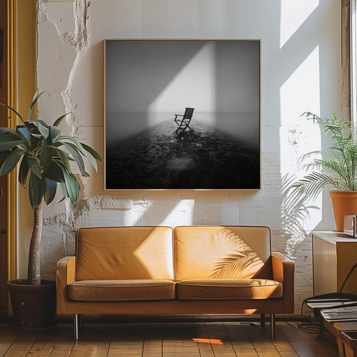 Sit down and relax by Christophe Staelens Square Canvas Print Art for Modern Home Decor. Decorate your office or living room with canvas artwork