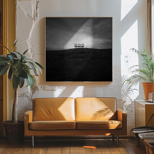 Emptiness by Jan Rauwerdink Square Canvas Print Art for Modern Home Decor. Decorate your office or living room with canvas artwork