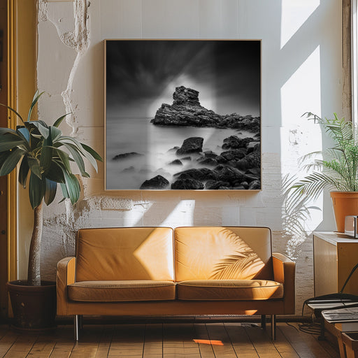 A Sea of Rocks by George Digalakis Square Canvas Print Art for Modern Home Decor. Decorate your office or living room with canvas artwork