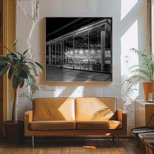 Like a Moth to a Flame by Robert Bolton Square Canvas Print Art for Modern Home Decor. Decorate your office or living room with canvas artwork