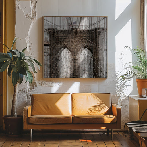bbrriiddggee by Peter Pfeiffer Square Canvas Print Art for Modern Home Decor. Decorate your office or living room with canvas artwork