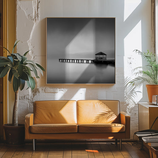 Whispering Lakes 019 by George Digalakis Square Canvas Print Art for Modern Home Decor. Decorate your office or living room with canvas artwork