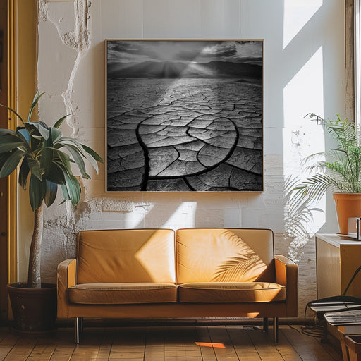 Arid by Yi Fan Square Canvas Print Art for Modern Home Decor. Decorate your office or living room with canvas artwork