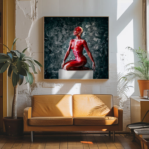 Of Flesh and Bones by Ruslan Bolgov Square Canvas Print Art for Modern Home Decor. Decorate your office or living room with canvas artwork