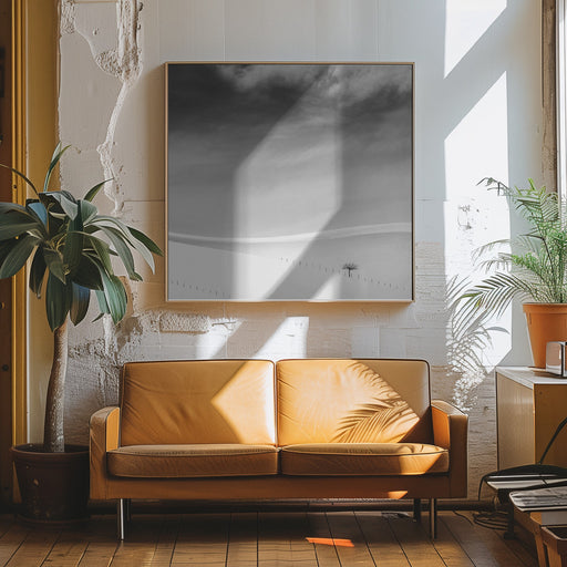 Single tree by MOSTAFA NODEH Square Canvas Print Art for Modern Home Decor. Decorate your office or living room with canvas artwork