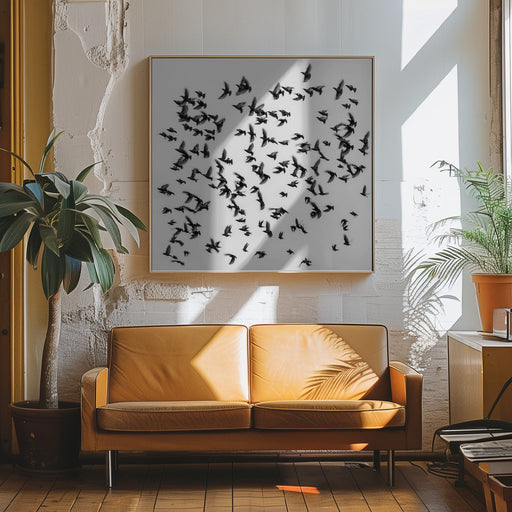 Birds by Branko Markovic Square Canvas Print Art for Modern Home Decor. Decorate your office or living room with canvas artwork
