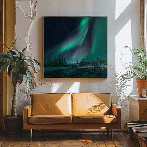 Music of the Heavenly Organ by Haim Rosenfeld Square Canvas Print Art for Modern Home Decor. Decorate your office or living room with canvas artwork