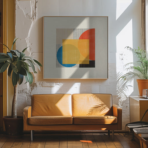 Midcentury Modern Object No2 by THE MIUUS STUDIO Square Canvas Print Art for Modern Home Decor. Decorate your office or living room with canvas artwork