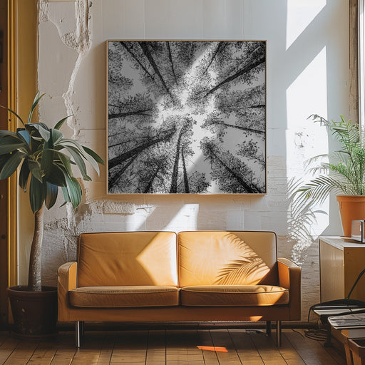 Tree Etching 002 by Rob Darby Square Canvas Print Art for Modern Home Decor. Decorate your office or living room with canvas artwork