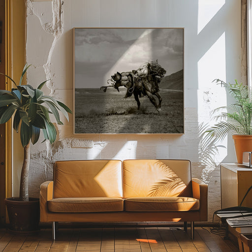 Galloping by Rachel Pansky Square Canvas Print Art for Modern Home Decor. Decorate your office or living room with canvas artwork