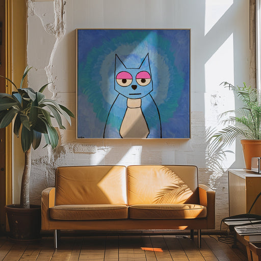 Cat Square Canvas Art  Gulnara Khamitova 