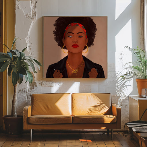 Boss Lady Square Canvas Art  Petra Holíková 