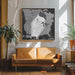 Highly detailed map of the United States, Olson by Rosana Laiz Blursbyai Square Canvas Print Art for Modern Home Decor. Decorate your office or living room with canvas artwork