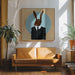 David Lynch Rabbit Square Canvas Art  Famous When Dead 