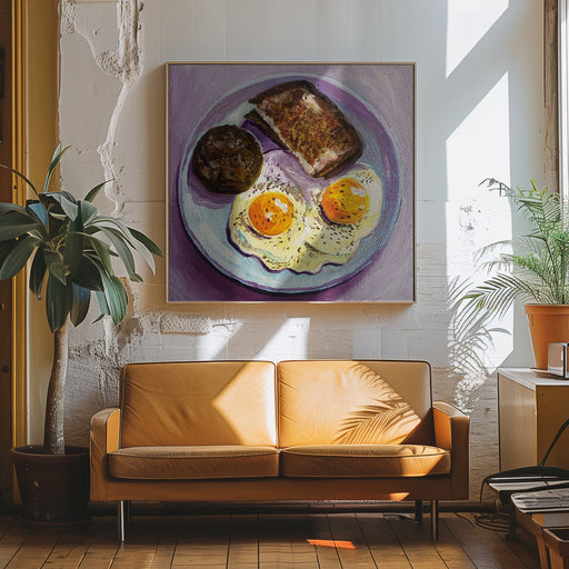 Breakfast by Key and Sea Creative Square Canvas Print Art for Modern Home Decor. Decorate your office or living room with canvas artwork