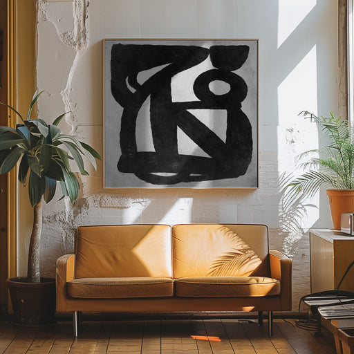 Abstract Melody No4 Square Canvas Art  Dan Hobday 