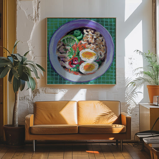 Ramen by Key and Sea Creative Square Canvas Print Art for Modern Home Decor. Decorate your office or living room with canvas artwork