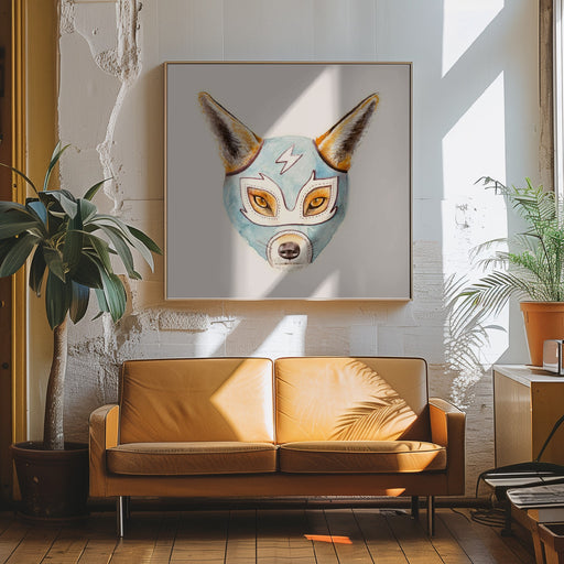 Andrew Fox Wrestler Square Canvas Art  Florent Bodart 