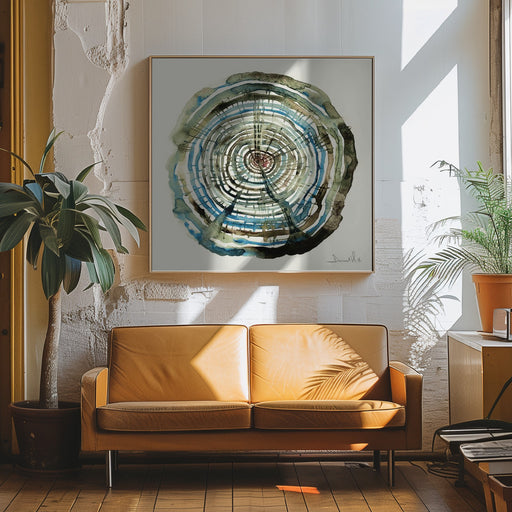 Water Oak Square Canvas Art  Dan Hobday 