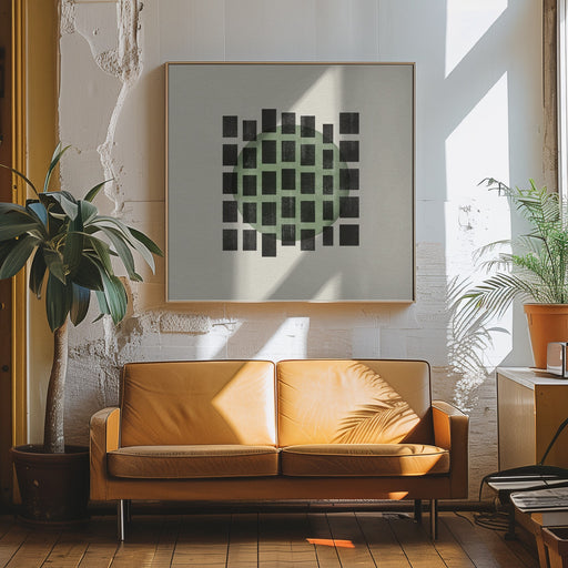 Minimalist Japandi 01 by THE MIUUS STUDIO Square Canvas Print Art for Modern Home Decor. Decorate your office or living room with canvas artwork