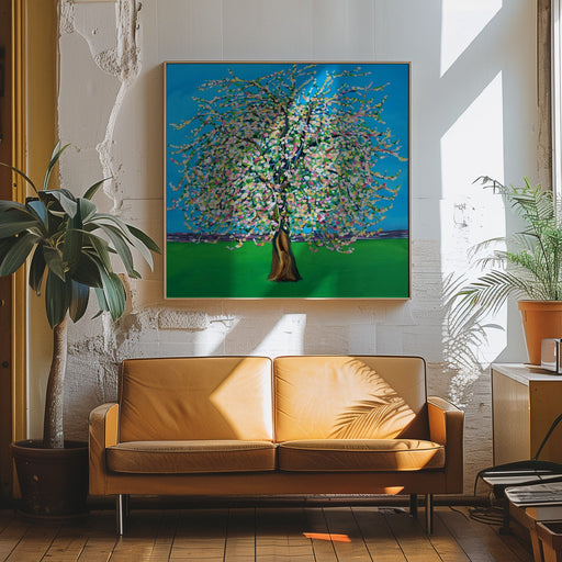 Apple Blossom by Alice Straker Square Canvas Print Art for Modern Home Decor. Decorate your office or living room with canvas artwork