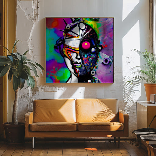 AZ02 by mnemonixART Square Canvas Print Art for Modern Home Decor. Decorate your office or living room with canvas artwork