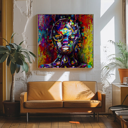 AZ04 by mnemonixART Square Canvas Print Art for Modern Home Decor. Decorate your office or living room with canvas artwork