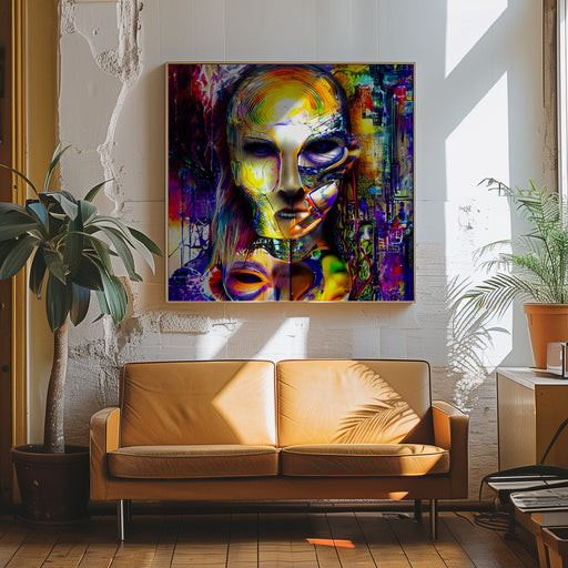 AZ05 by mnemonixART Square Canvas Print Art for Modern Home Decor. Decorate your office or living room with canvas artwork