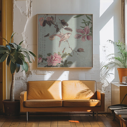 Chinoiserie No3 Square Canvas Art  Andrea Haase 