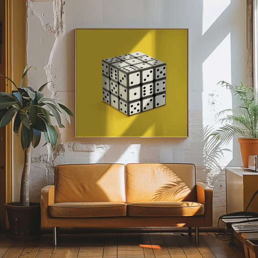 Not Rubik's cube by Artem Pozdniakov Square Canvas Print Art for Modern Home Decor. Decorate your office or living room with canvas artwork