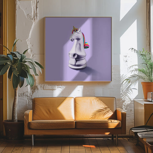 Fantasy Chess by Artem Pozdniakov Square Canvas Print Art for Modern Home Decor. Decorate your office or living room with canvas artwork