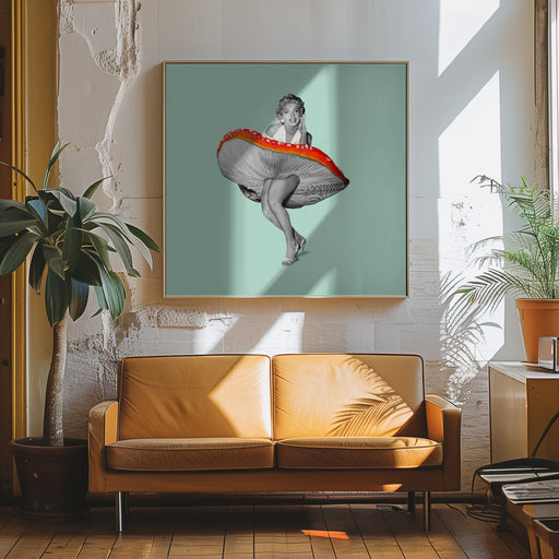 Happy Dress by Artem Pozdniakov Square Canvas Print Art for Modern Home Decor. Decorate your office or living room with canvas artwork