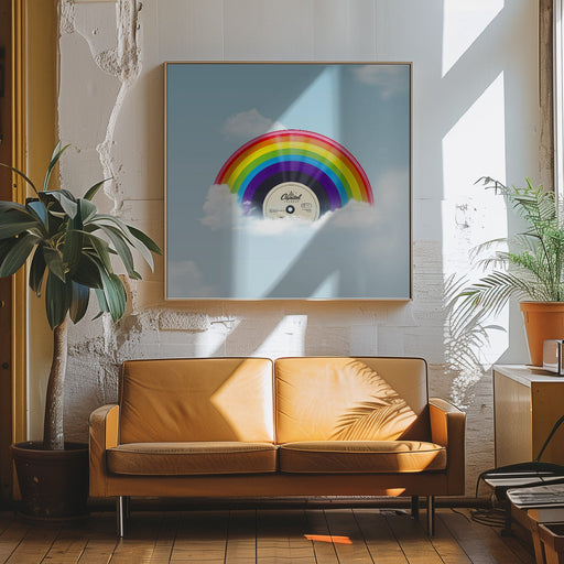 Over the Rainbow by Artem Pozdniakov Square Canvas Print Art for Modern Home Decor. Decorate your office or living room with canvas artwork