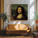 Monday Lisa by Artem Pozdniakov Square Canvas Print Art for Modern Home Decor. Decorate your office or living room with canvas artwork