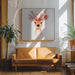 Baby Deer by Emel Tunaboylu Square Canvas Print Art for Modern Home Decor. Decorate your office or living room with canvas artwork