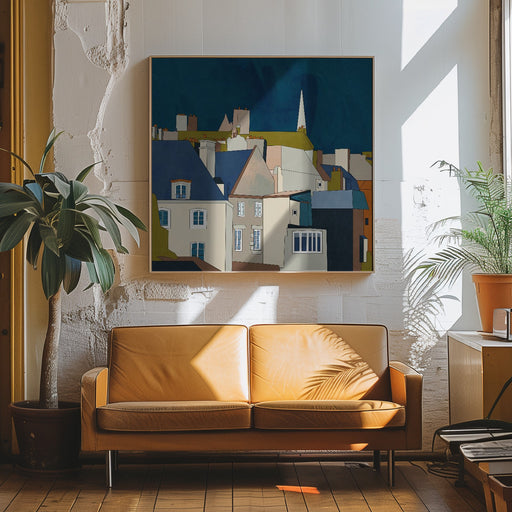 Saint Malo Kopie by Ana Rut Bre Square Canvas Print Art for Modern Home Decor. Decorate your office or living room with canvas artwork