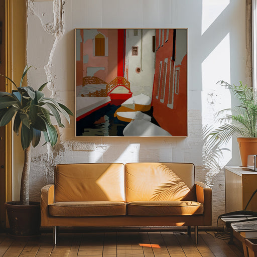 Venedig2 by Ana Rut Bre Square Canvas Print Art for Modern Home Decor. Decorate your office or living room with canvas artwork