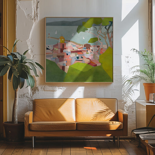 Saint Tropez Kopie2 by Ana Rut Bre Square Canvas Print Art for Modern Home Decor. Decorate your office or living room with canvas artwork