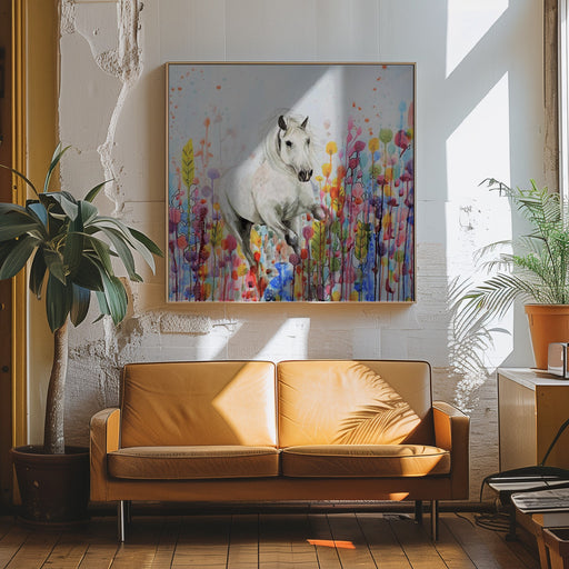 Toujours Sauvage by Sylvie Demers Square Canvas Print Art for Modern Home Decor. Decorate your office or living room with canvas artwork